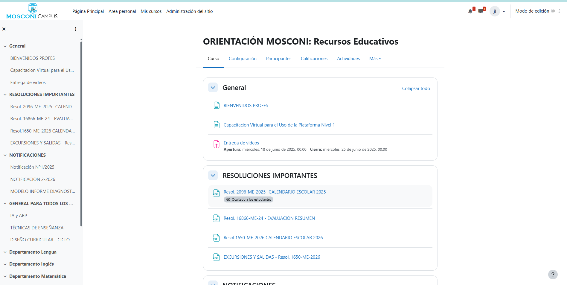 Moodle para colegios
